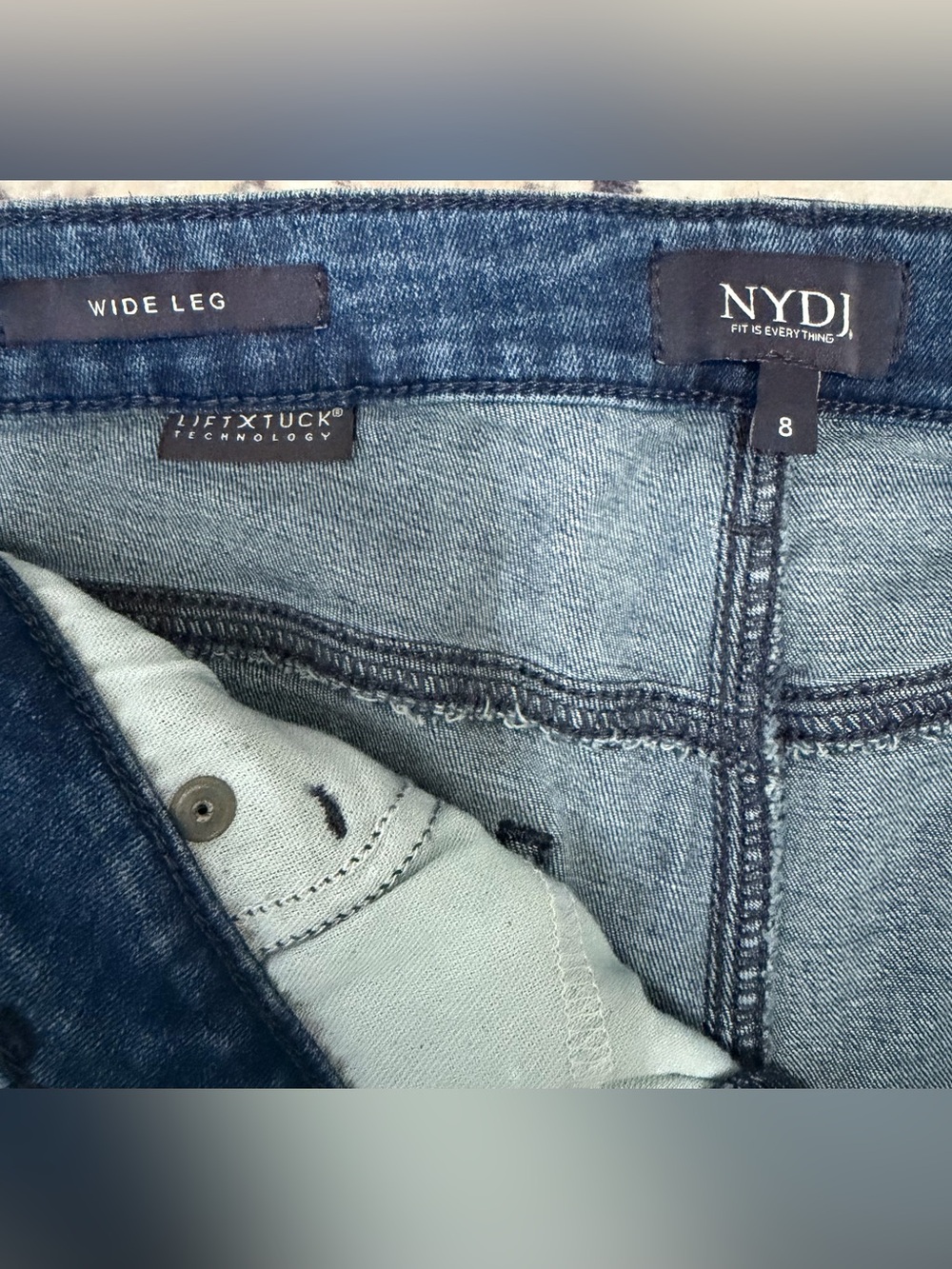 NWT NYDJ Teresa Wide Leg Jeans Size 8 - Picture 5 of 9